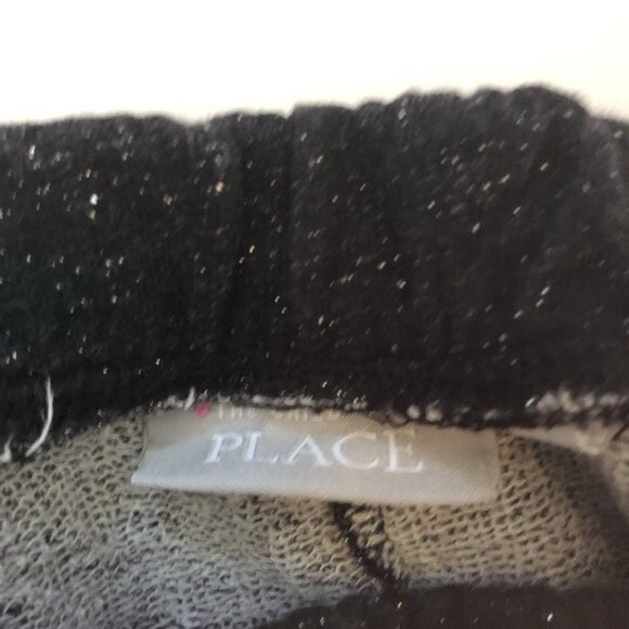 The Children's Place Baby Girls Size 2t Black Glitter Sweat Pants - Picture 4 of 4